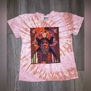 VGUC Jungmaven Hemp/Organic Cotton Tie Dye Indigenous Pride Graphic Tee